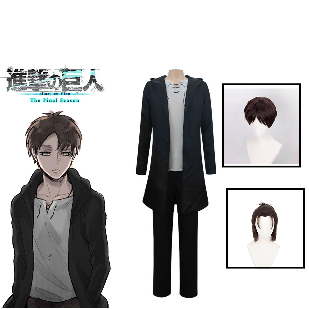 Japanese Lifestyle - Eren Jaeger Cosplay Costume Anime Titan