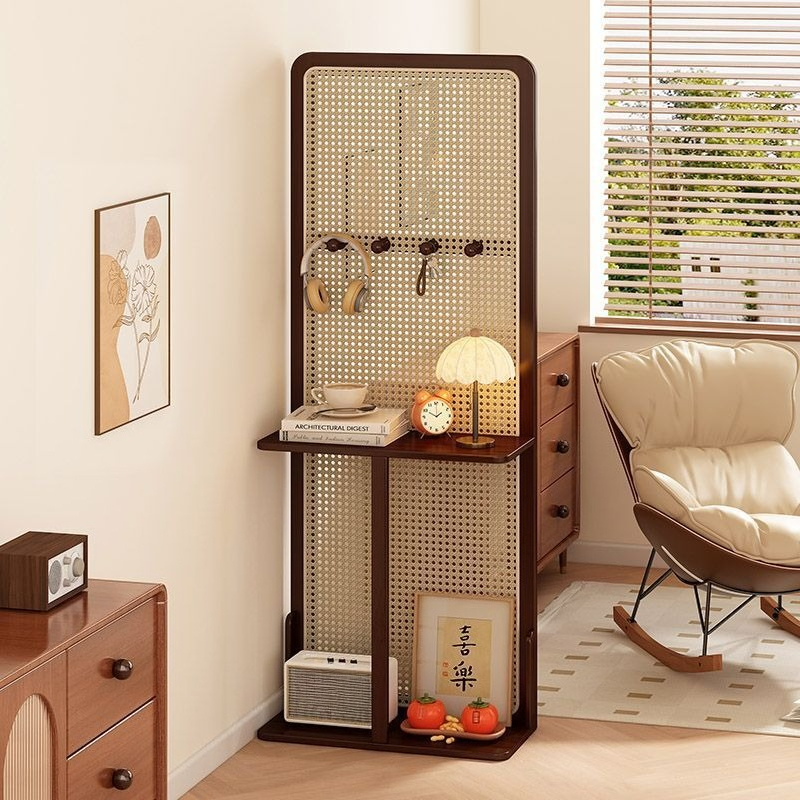 Shoji Screen Divider - Entering the home is opposite the
