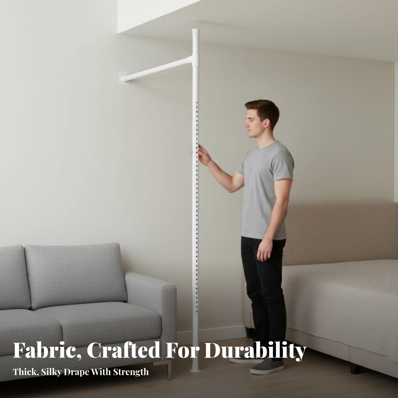 Shoji Screen Divider - No-Drillstanding Partition Stylish Installation Room Curtain