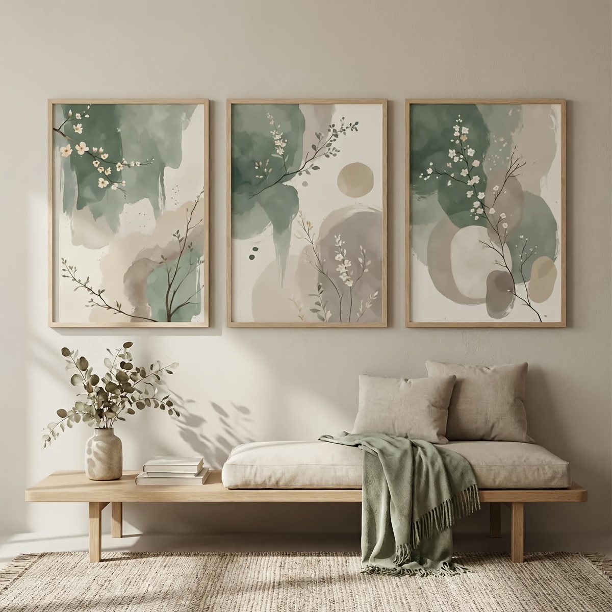 3pcs Japanese-Style Plant Canv - đánh giá và giá Japanese Lifestyle