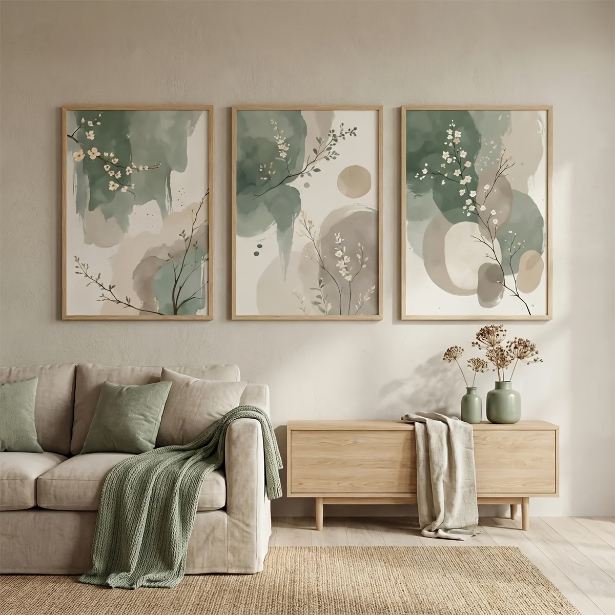 3pcs Japanese-Style Plant Canv - đánh giá và giá Japanese Lifestyle