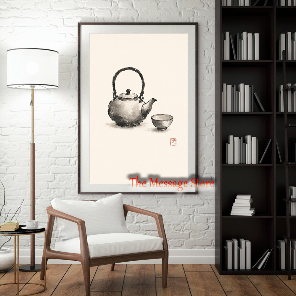 Japanese Teapot Art Minimalist - đánh giá và giá Japanese Zen Lifestyle