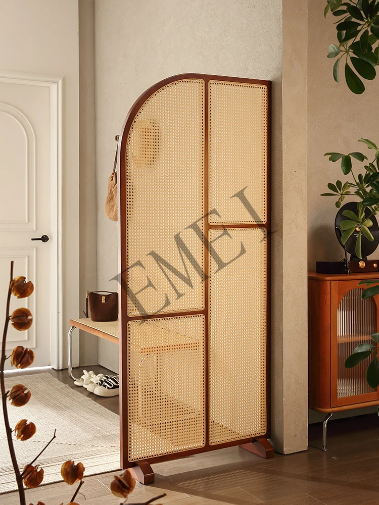 Retro Solid Wood Rattan Subare - đánh giá và giá Shoji Screen Divider