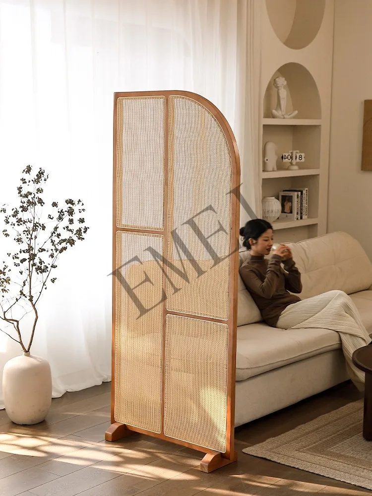 Retro Solid Wood Rattan Subare - đánh giá và giá Shoji Screen Divider