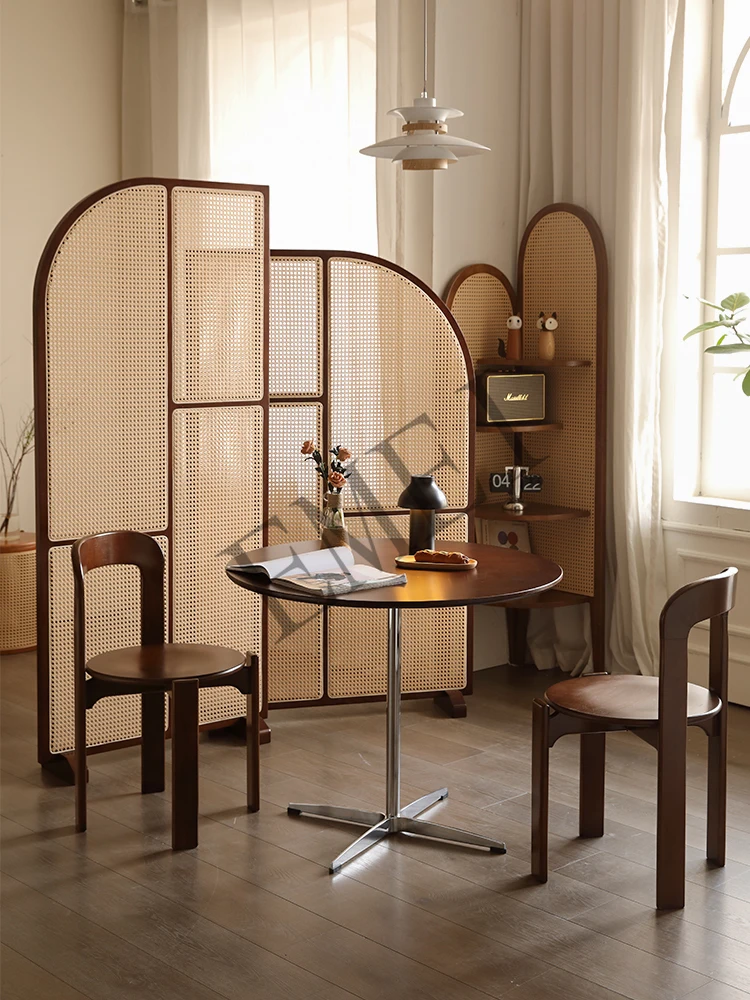 Retro Solid Wood Rattan Subare - đánh giá và giá Shoji Screen Divider