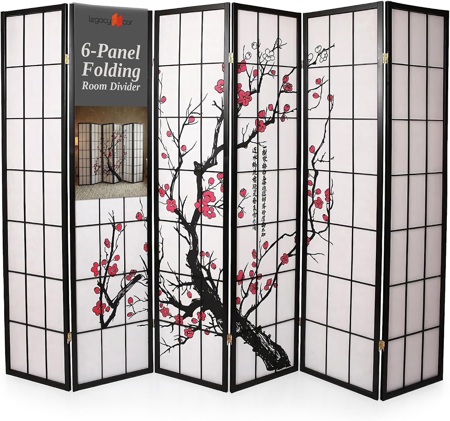 6-Panel Room Divider Shoji Sty - đánh giá và giá Shoji Screen Divider