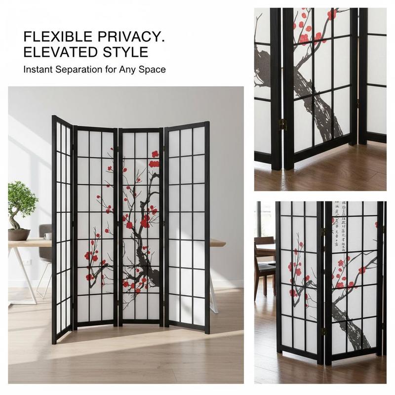 Japanese Shoji Screen 6 Panel  - đánh giá và giá Shoji Screen Divider