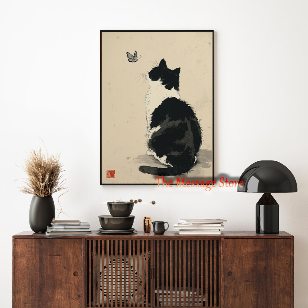 Black Cow Cat Japanese Minimal - đánh giá và giá Japanese Zen Lifestyle