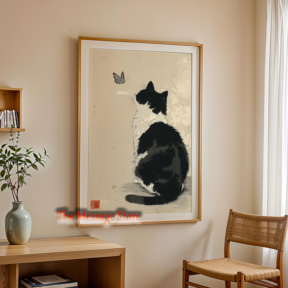 Black Cow Cat Japanese Minimal - đánh giá và giá Japanese Zen Lifestyle