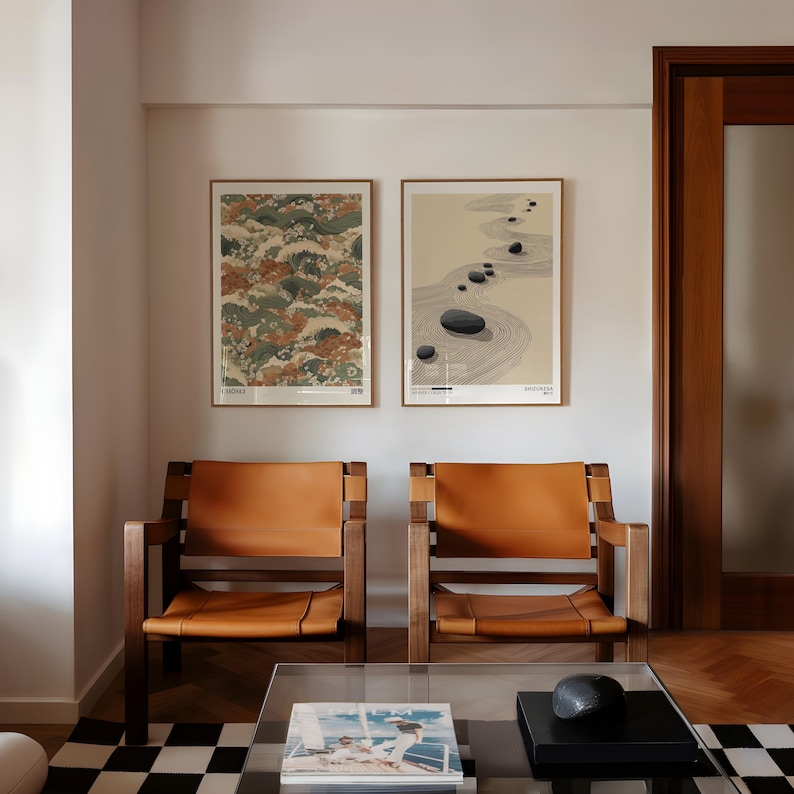2pcs Japandi Zen Canvas Wall A - đánh giá và giá Japanese Lifestyle