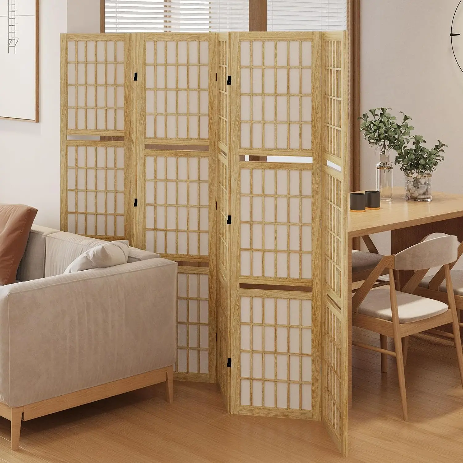 Room Divider with Shelves, 66. - đánh giá và giá Shoji Screen Divider