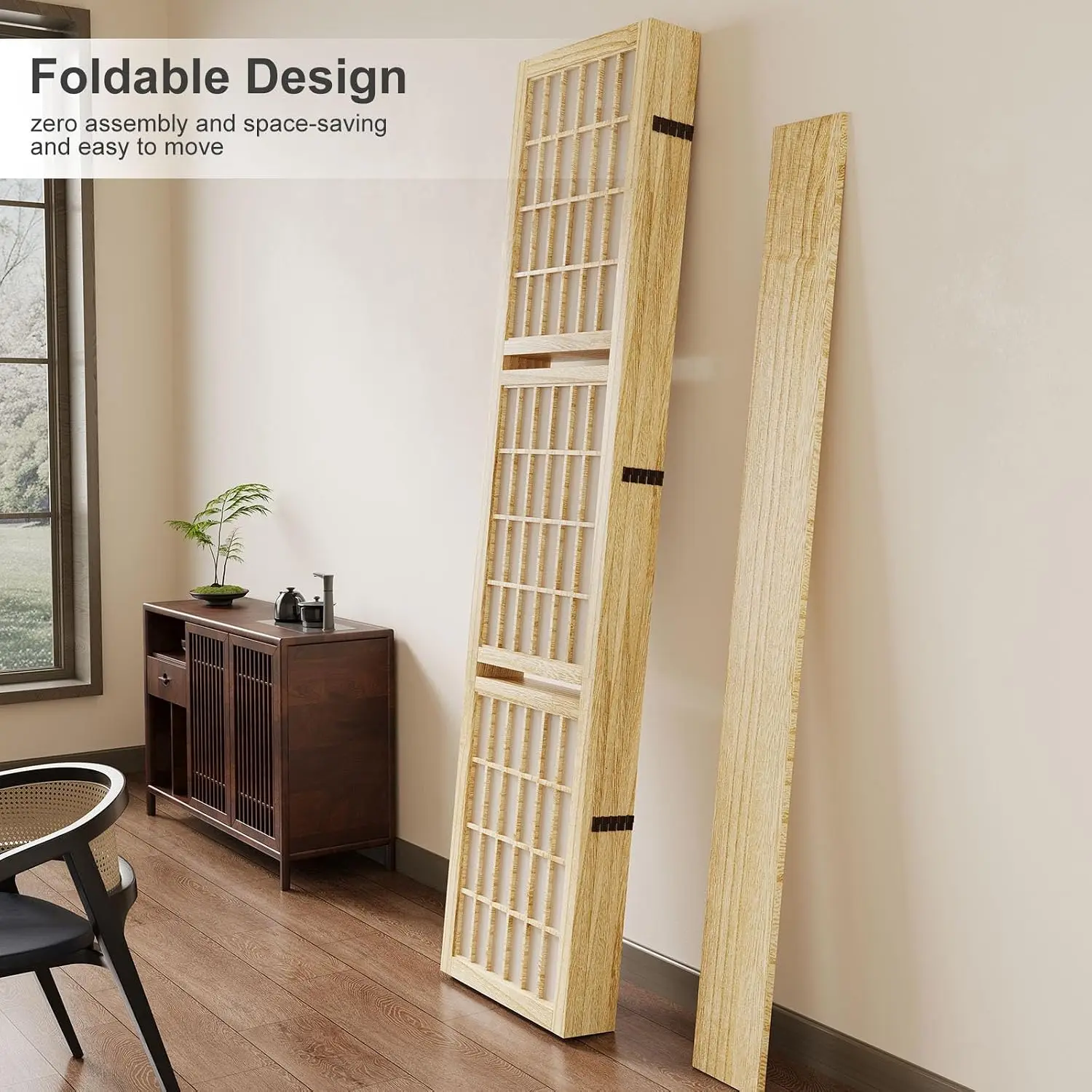 Room Divider with Shelves, 66. - đánh giá và giá Shoji Screen Divider