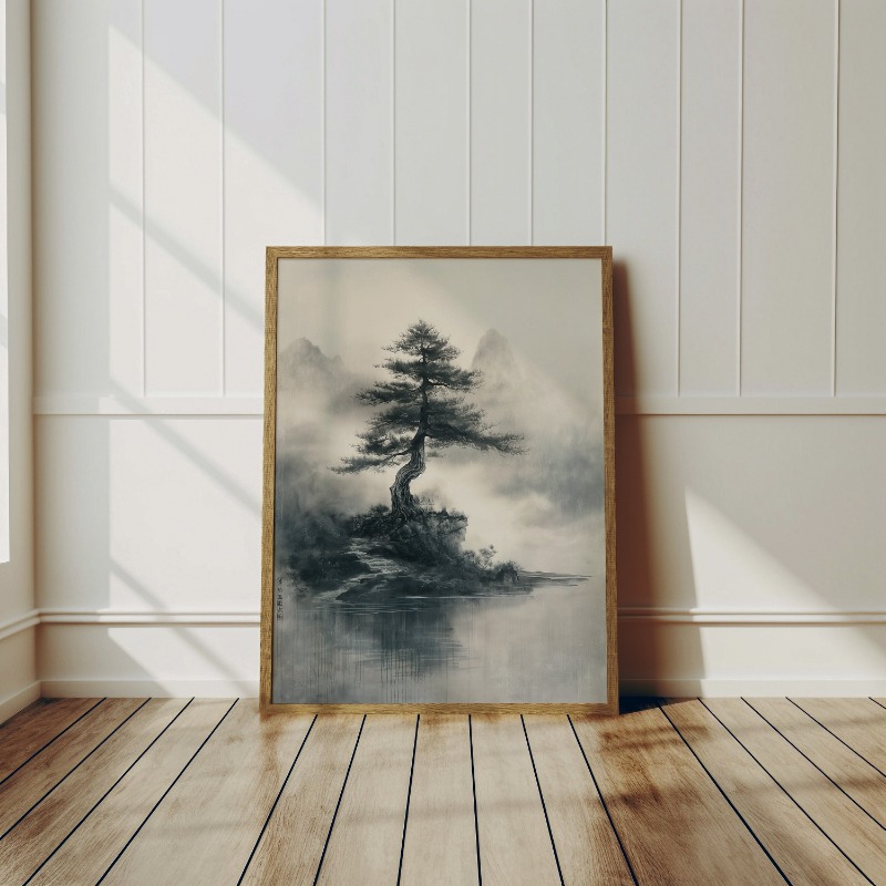 Japanese Ink Style Zen Bonzai  - đánh giá và giá Japanese Zen Lifestyle