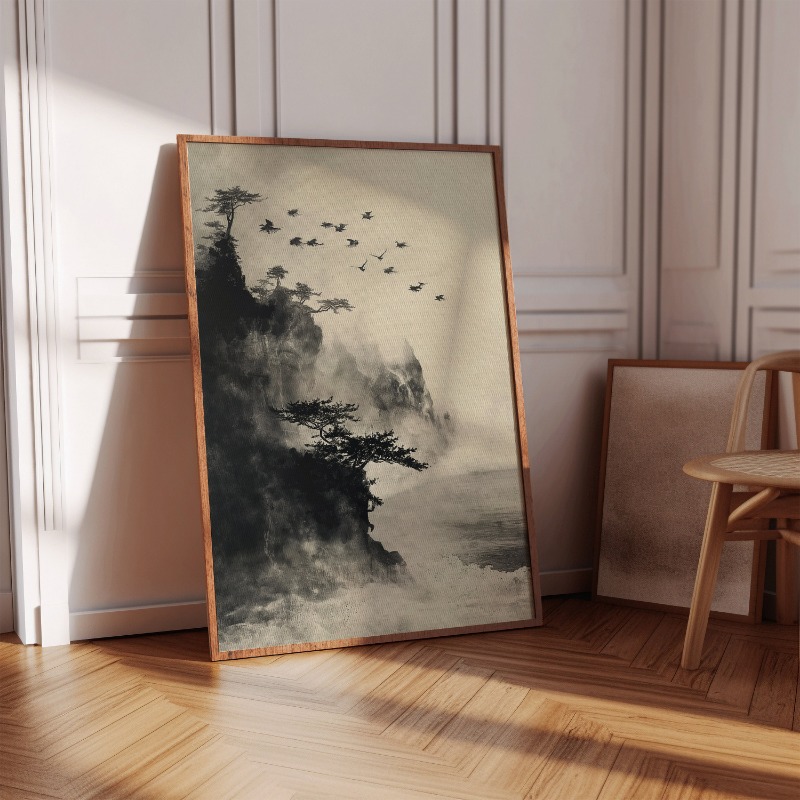 Japanese Ink Style Zen Bonzai  - đánh giá và giá Japanese Zen Lifestyle